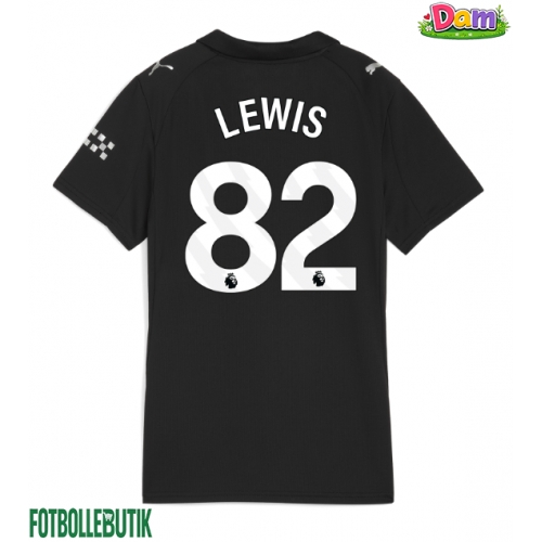 Manchester City Rico Lewis #82 Bortatröja Kvinnor 2025-26 Kortärmad